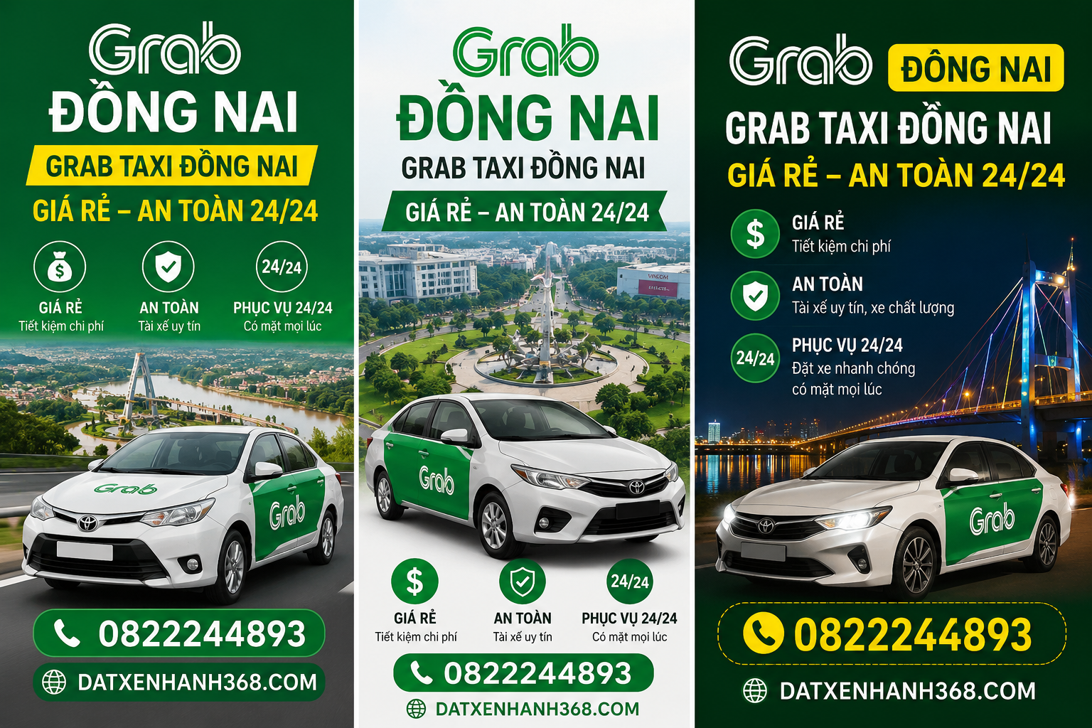 GRAB ĐỒNG NAI – GRAB TAXI ĐỒNG NAI ,AN TOÀN, GIÁ RẺ