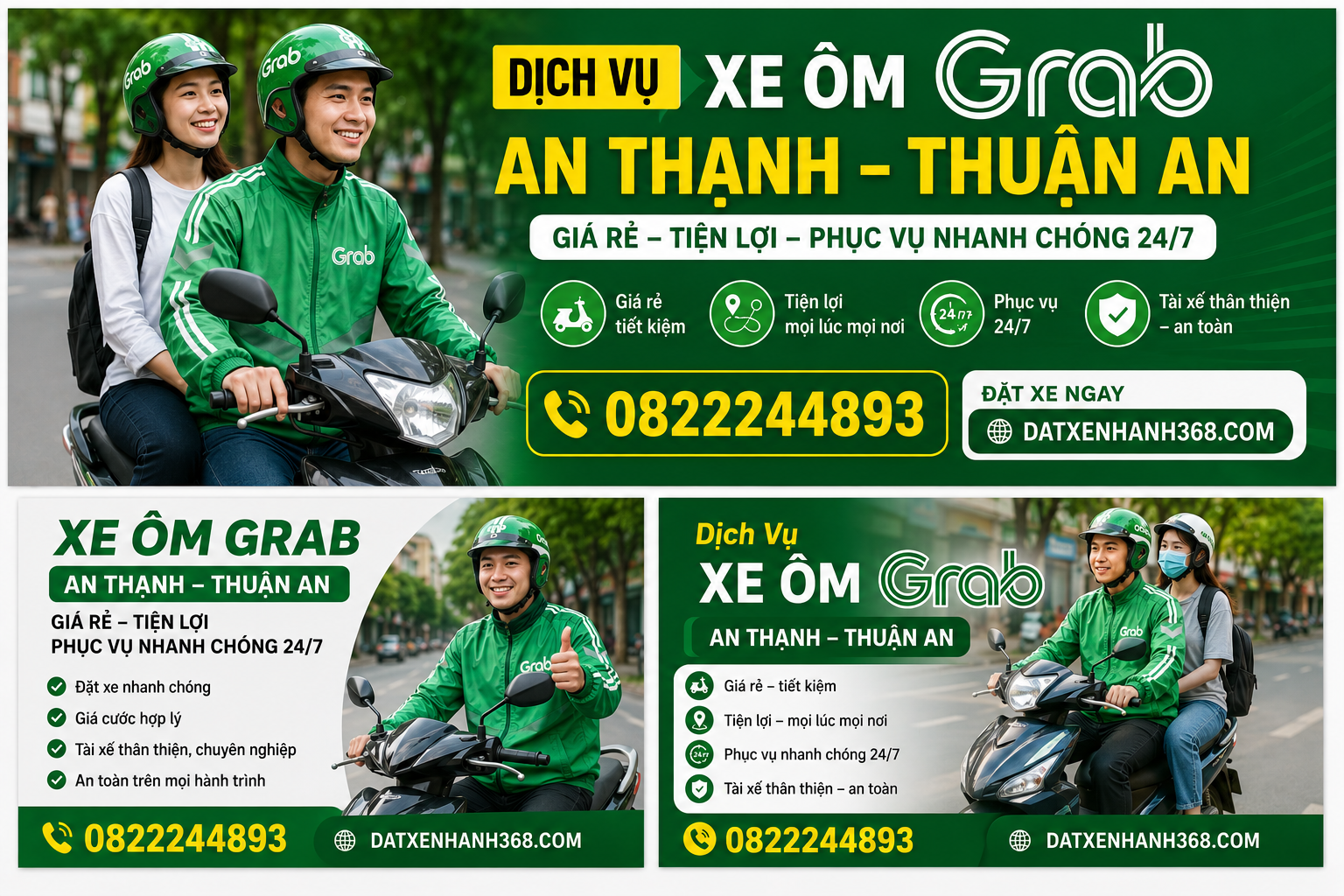 XE ÔM GRAB AN THẠNH THUẬN AN – ĐƯA ĐÓN ĐƯỜNG DÀI