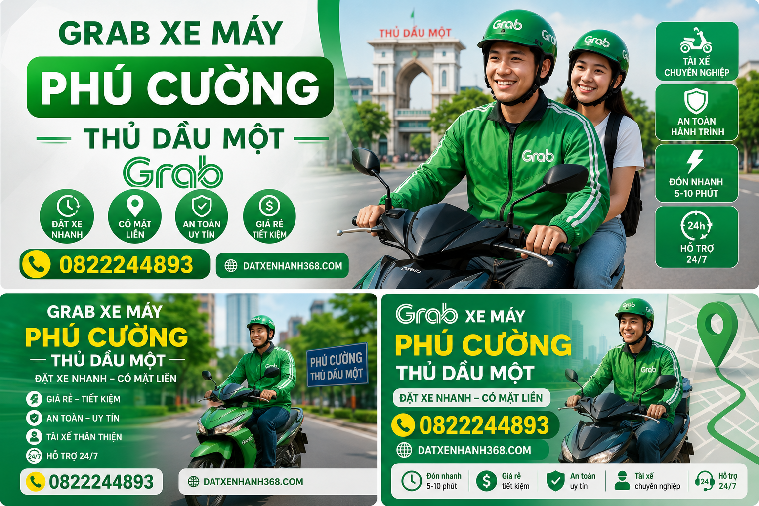 GRAB XE MÁY PHÚ CƯỜNG ☎️ ĐẶT XE NHANH–CÓ MẶT LIỀN