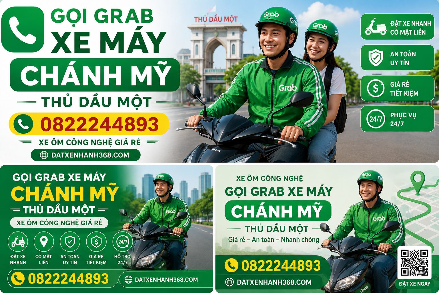 GỌI GRAB XE MÁY CHÁNH MỸ THỦ DẦU MỘT☎️ XE ÔM CÔNG NGHỆ GIÁ RẺ