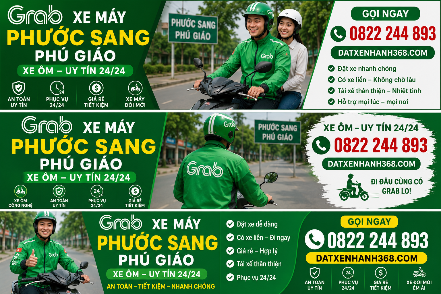 GRAB XE MÁY PHƯỚC SANG PHÚ GIÁO