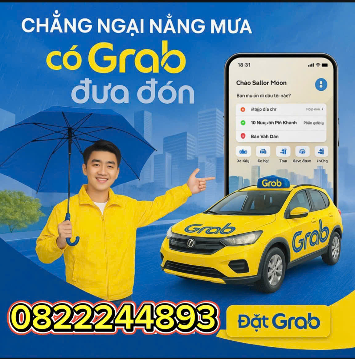 GRAB TAXI TÂN MỸ BẮC TÂN UYÊN
