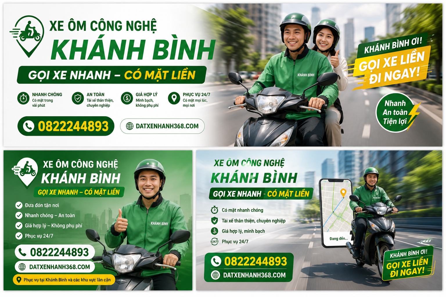 XE ÔM CÔNG NGHỆ KHÁNH BÌNH - GỌI XE CÓ MẶT LIỀN 24/24